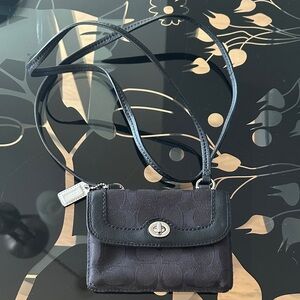 Black Coach Women's Penelope Mini Crossbody Bag